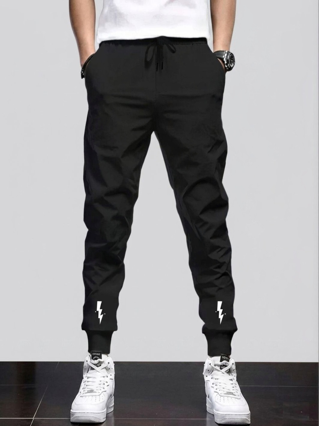 RUSKSUN Men Regular Fit Graphic Print Training Track Pants