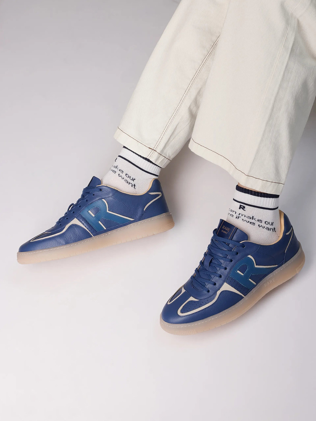 RARE RABBIT Ascend Men Leather Sneakers