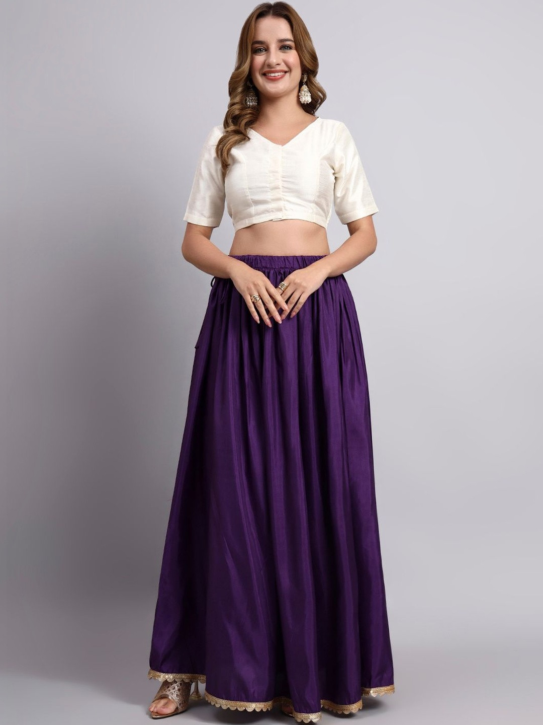 JDS LIFESTYLE Women Maxi Flared Skirt