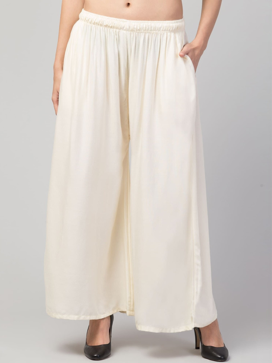 SHAUKIYA Women Flared Ethnic Palazzos