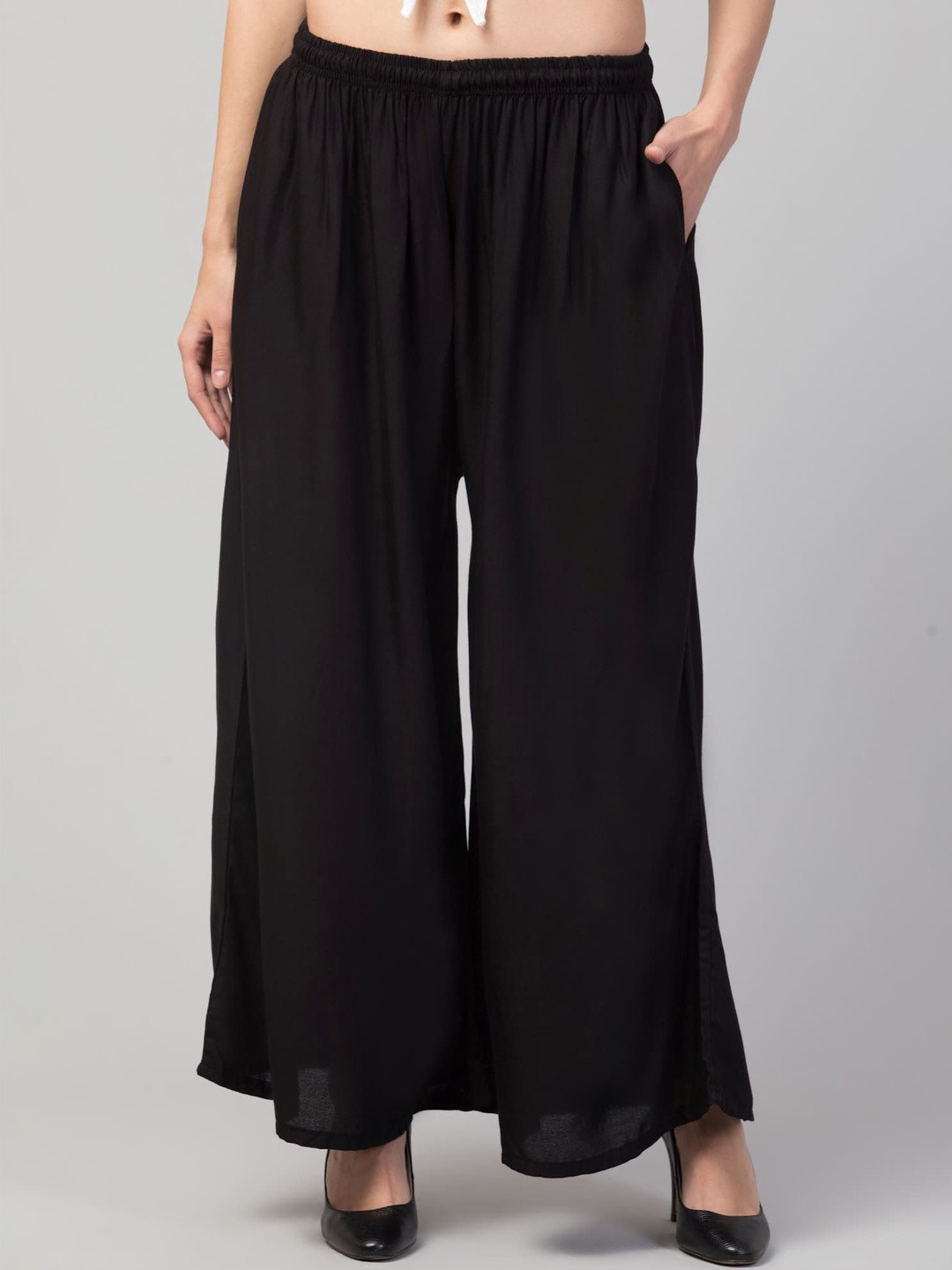 SHAUKIYA Women Flared Ethnic Palazzos
