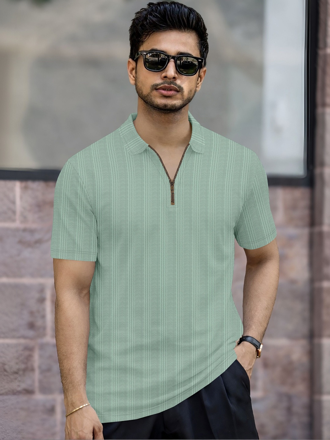 MODALEN Men Polo Collar T-shirt