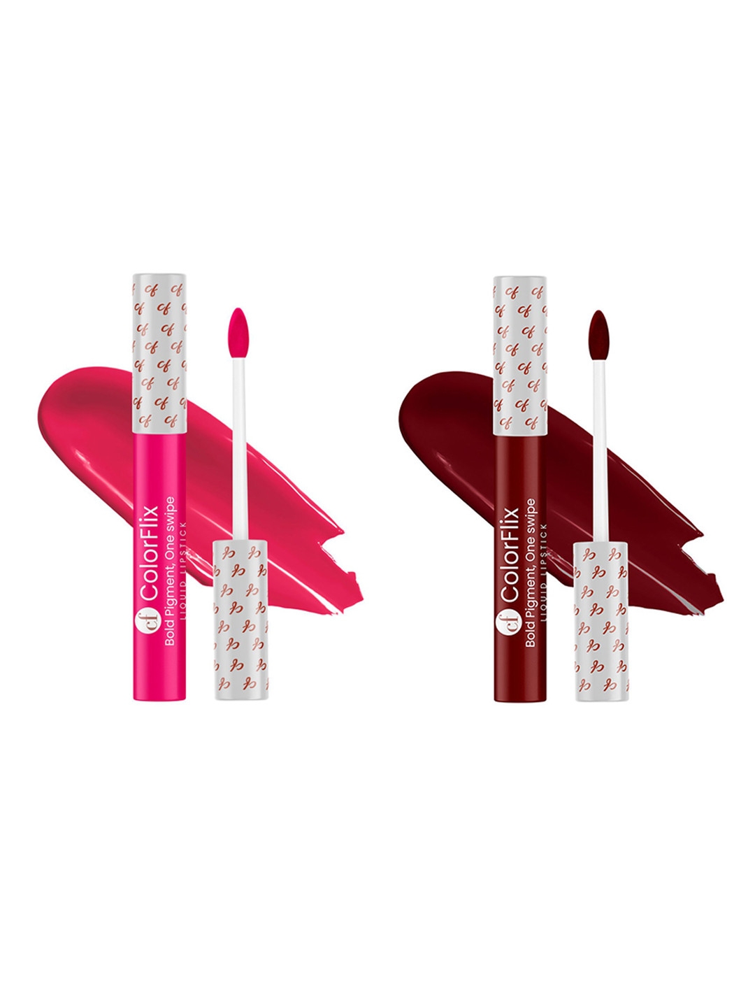 COLORFLIX 2Pc Secret Crush Transfer Proof Matte Liquid Lipsticks -5ml
