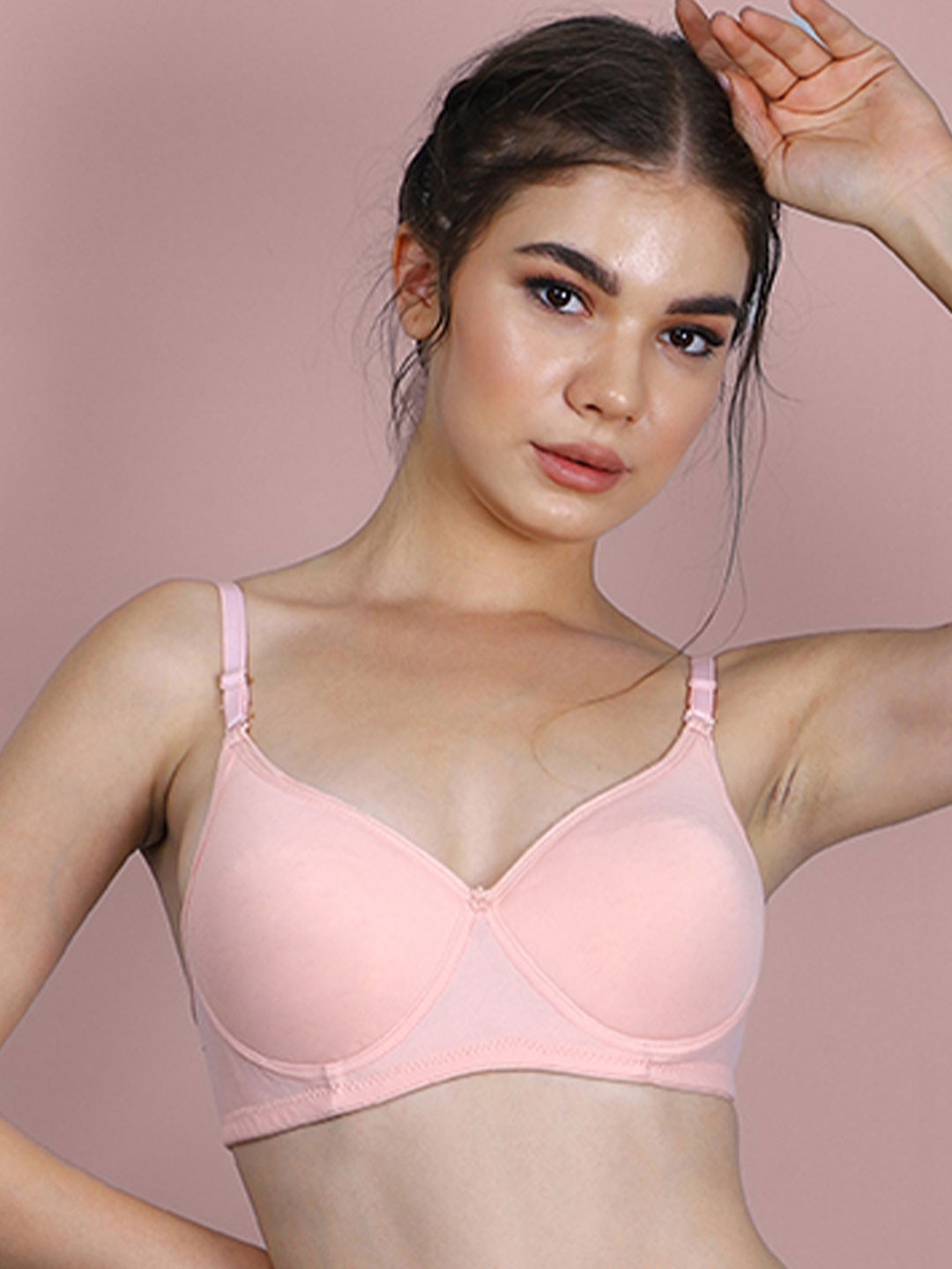 THREAD SUTRA Seamless Full Coverage Non-Wired Heavy Padded T-shirt Bra