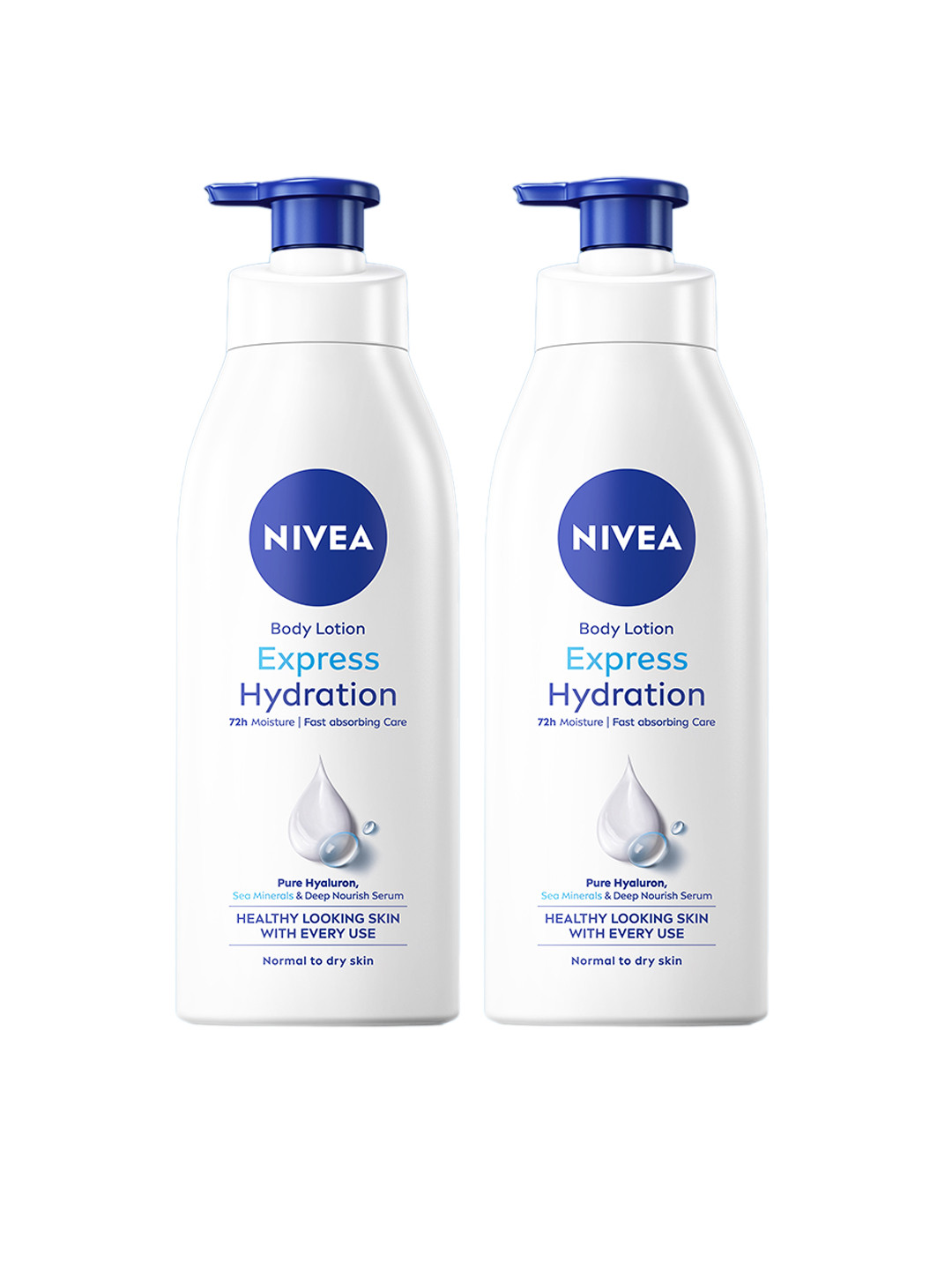 Nivea Set of 2 Express Hydration Deep Moisture Serum - 400 ml each at ₹599 (50% Off) – Myntra