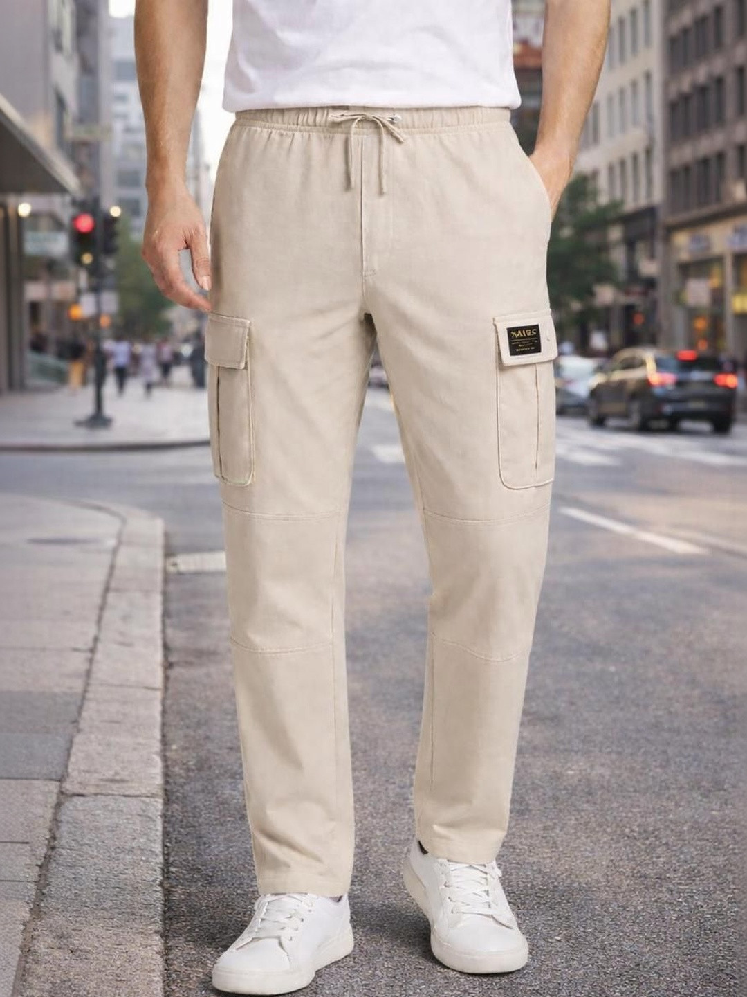 Raves Men Straight Fit Cargos