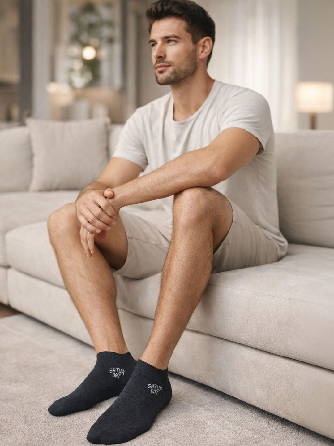 Moda Rapido Men Cotton Blend Shoe Liners Socks