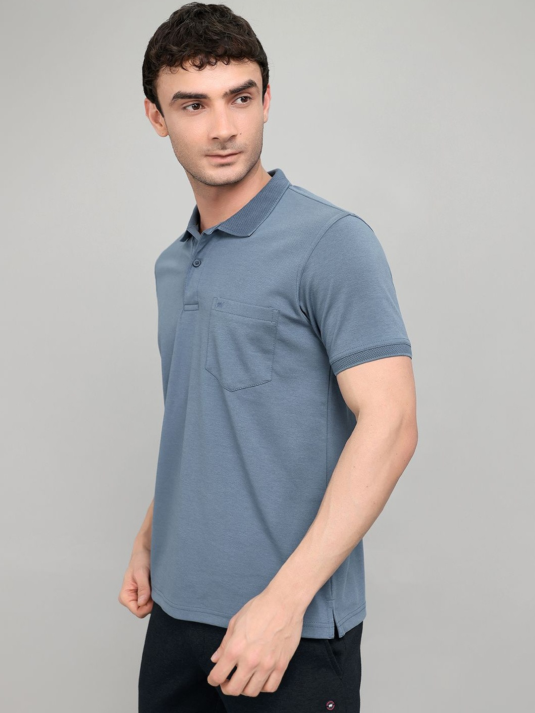 Monte Carlo Men Polo Collar Pockets T-shirt