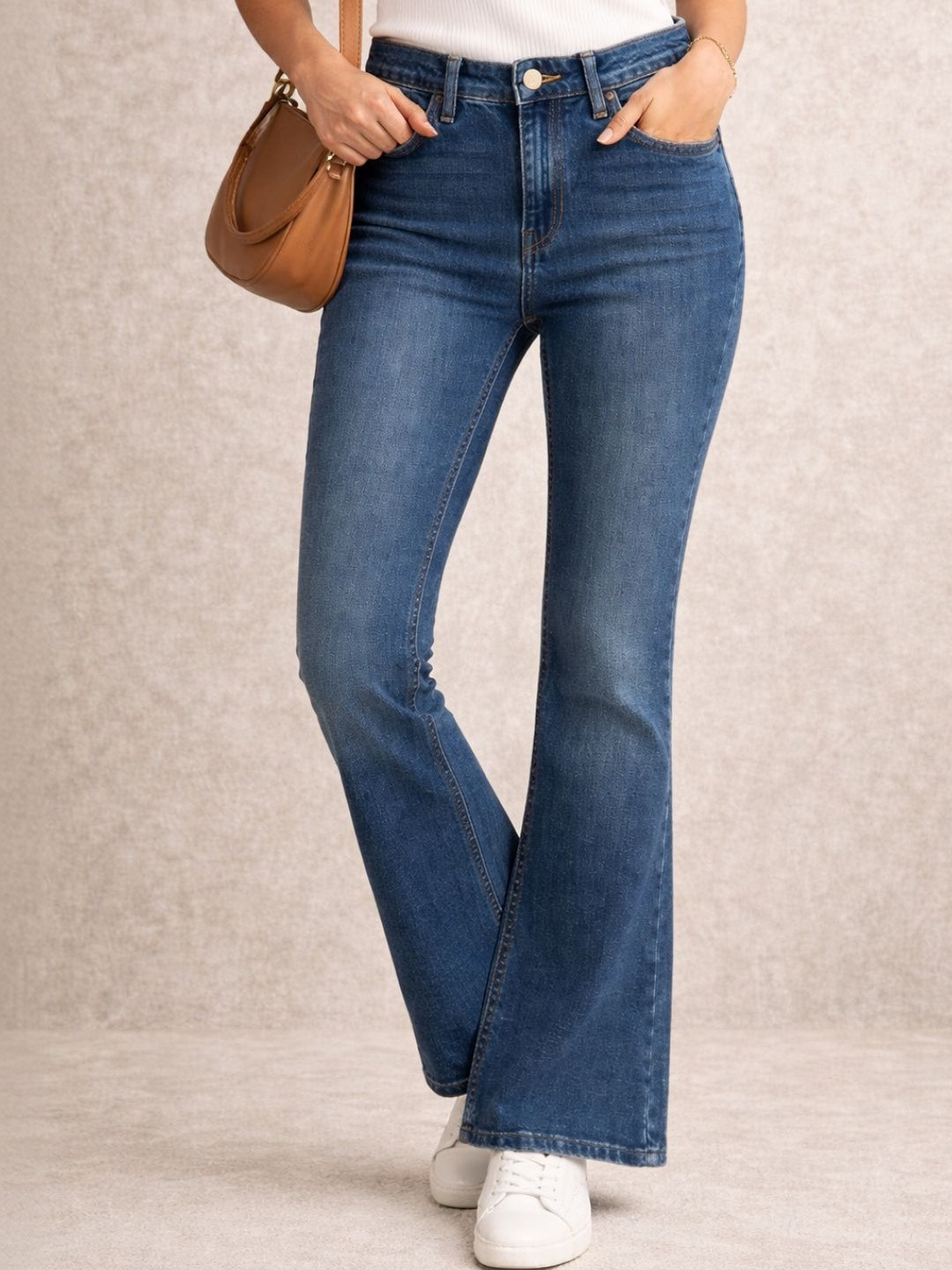 COSMIC Women Jean Bootcut Mid-Rise Light Fade Stretchable Jeans