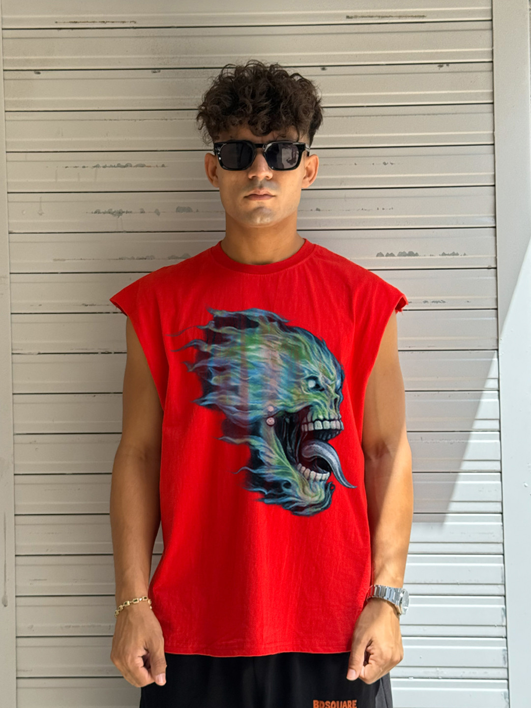 BDSQUARE Printed Cotton Tank