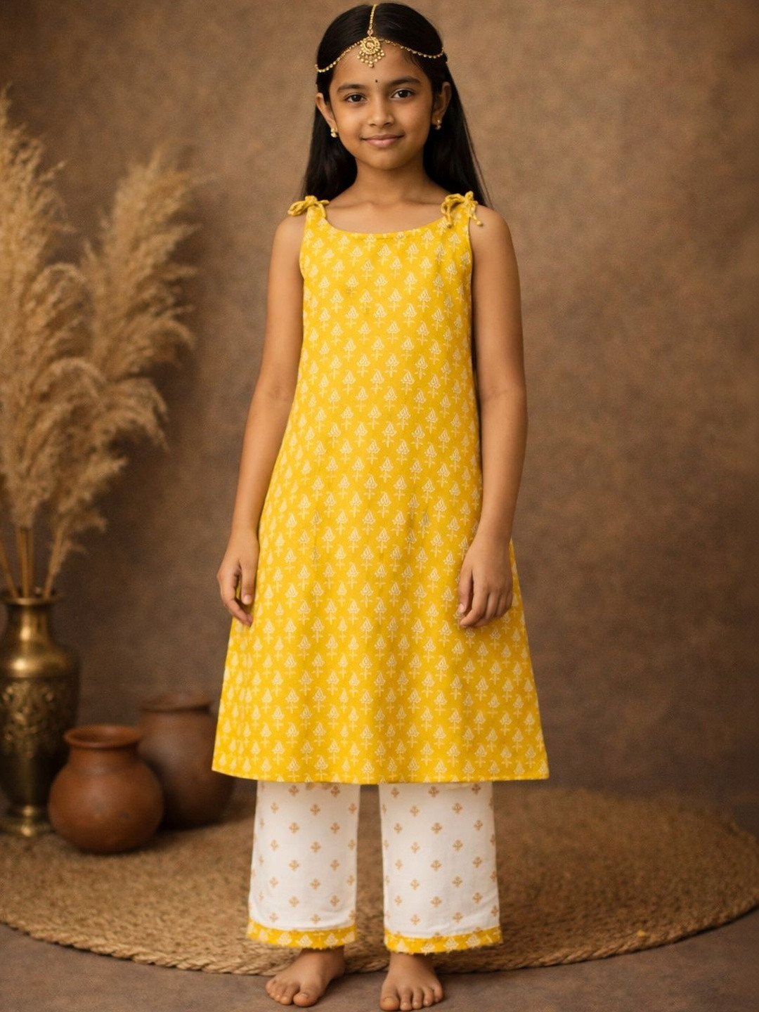BAESD Girls Ethnic Motifs Printed Kurta