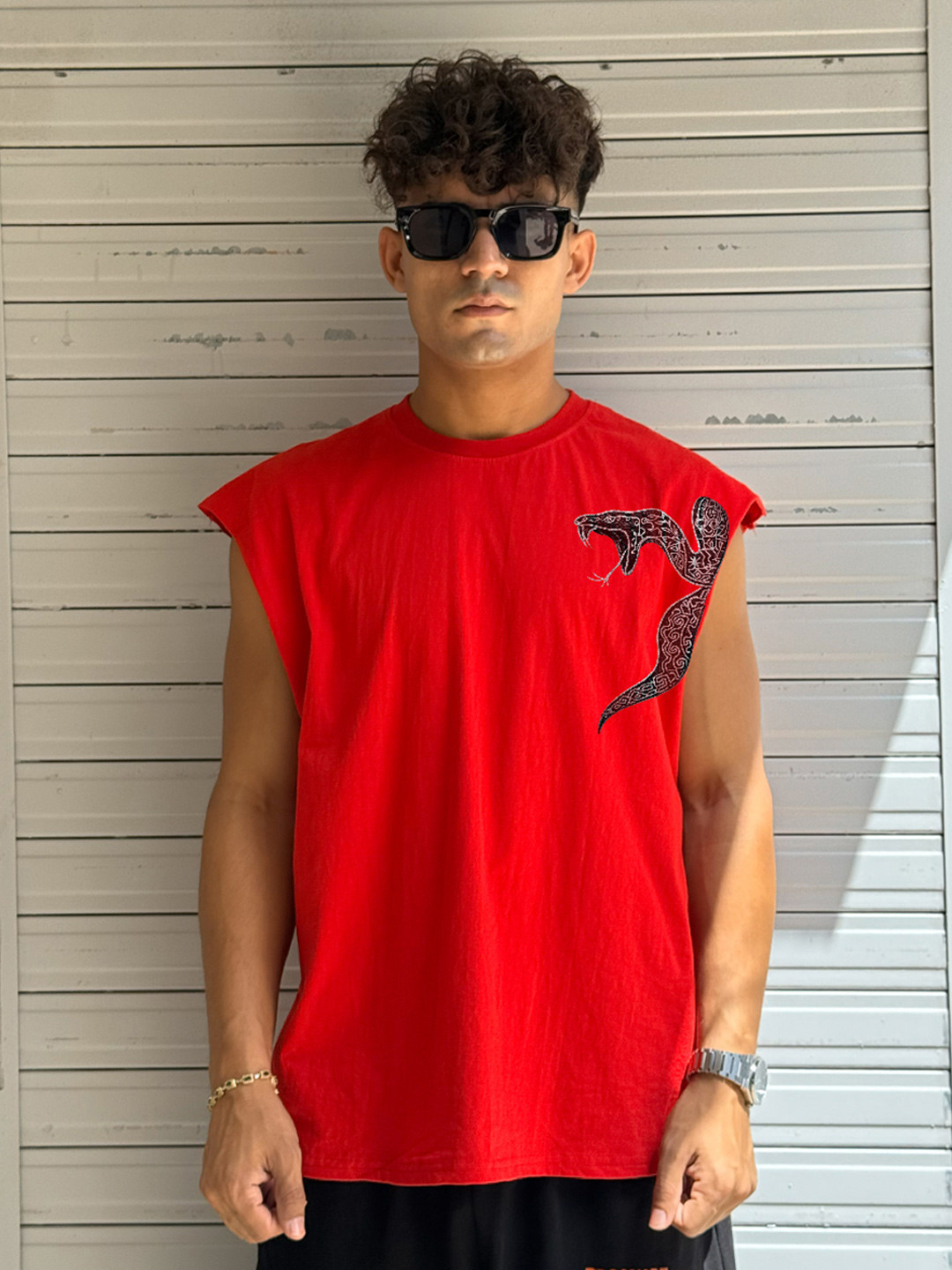 BDSQUARE Printed Cotton Tank