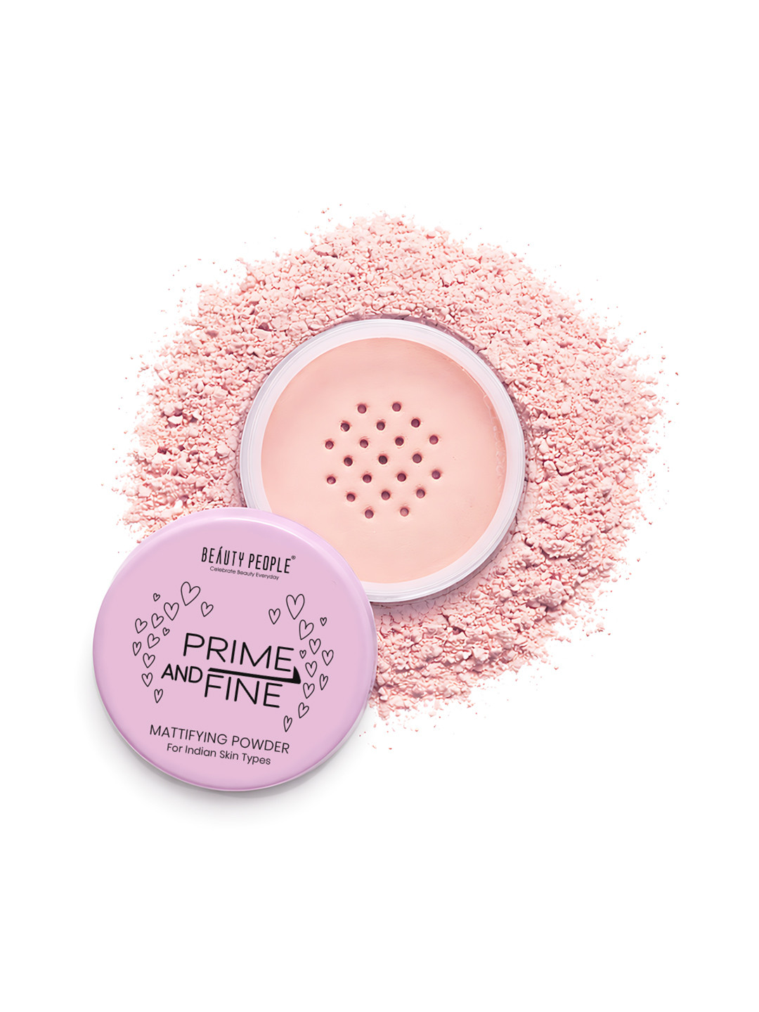 Beauty People Prime And Fine Mattifying Face Powder- 8 g- Rose Gold - 04