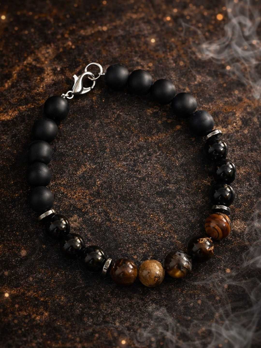 Nitant Men Silver-Plated Multistrand Bracelet