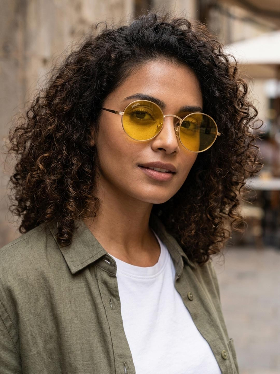 MAGNEQ Lens & Round Sunglasses With Polarised & UV Protected Lens MG 8343/S C3 4822