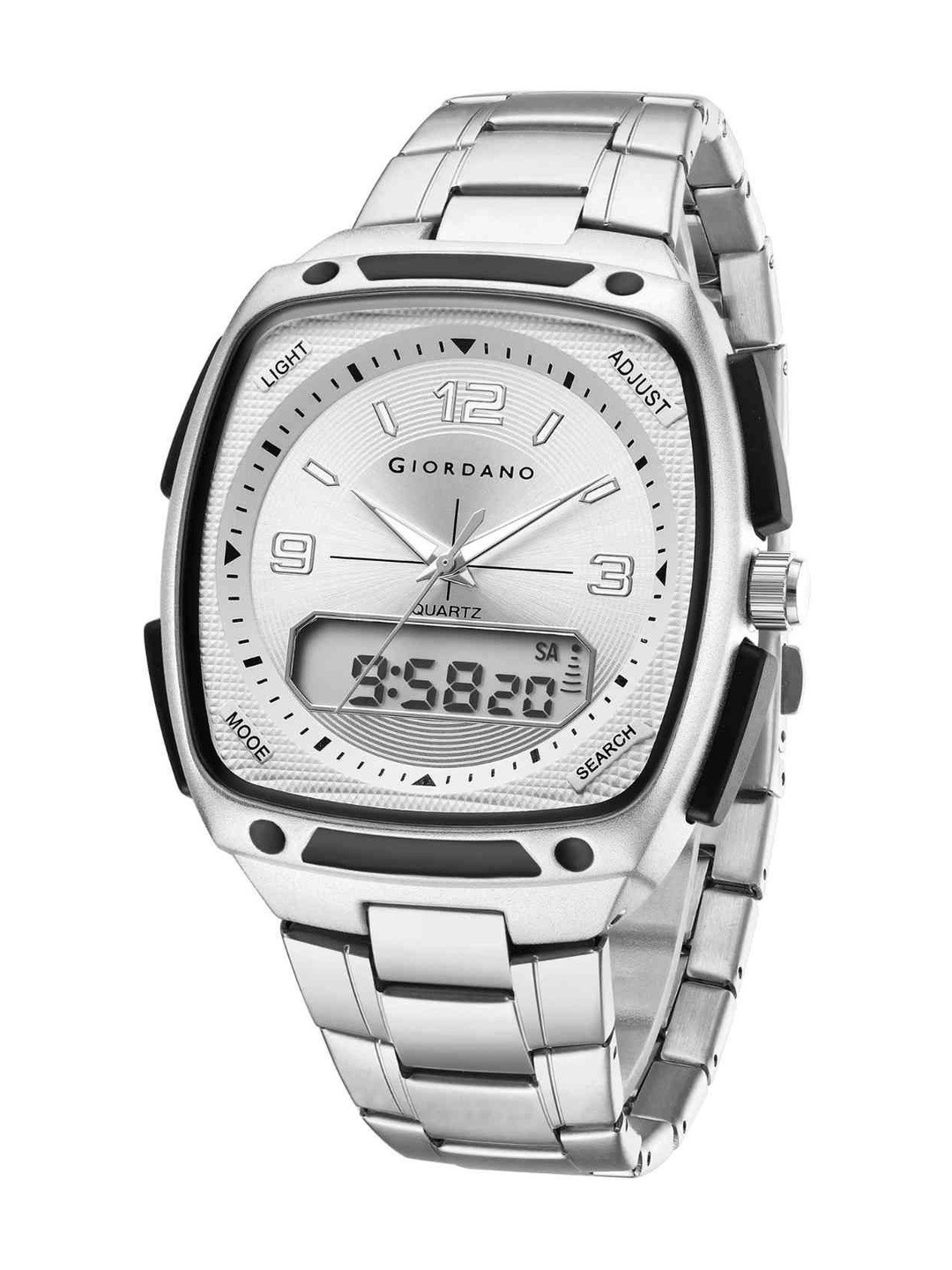 GIORDANO Men Dial & Stainless Steel Straps Analogue and Digital Watch - Image 1