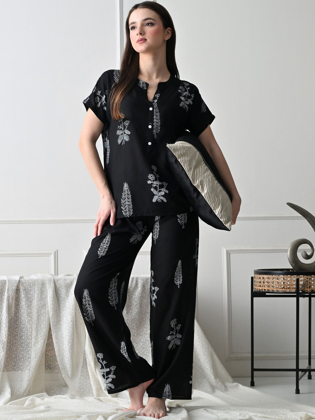 Krati Creations Women Printed Night suit