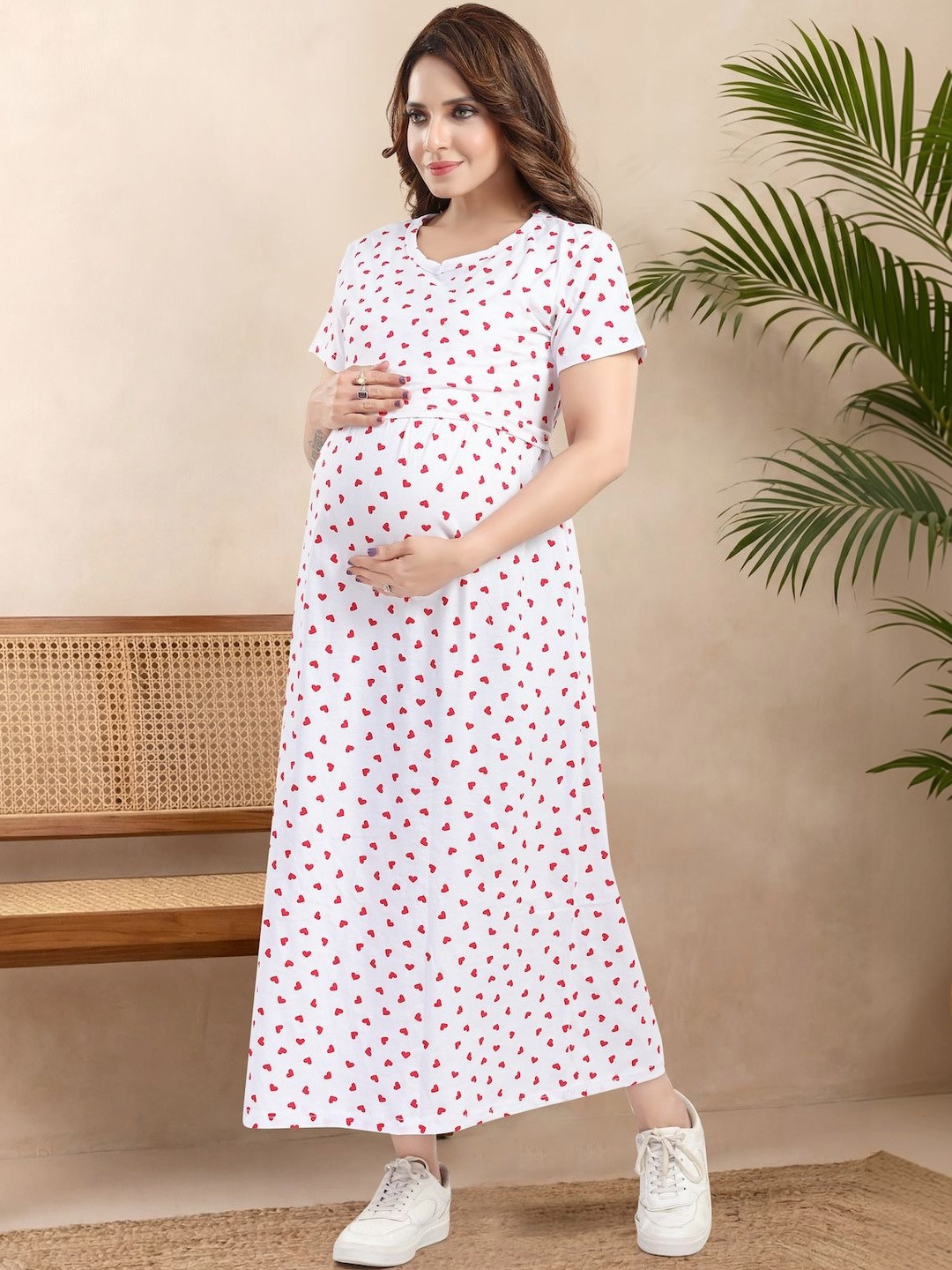 MomsBae Short Sleeves Nightdress