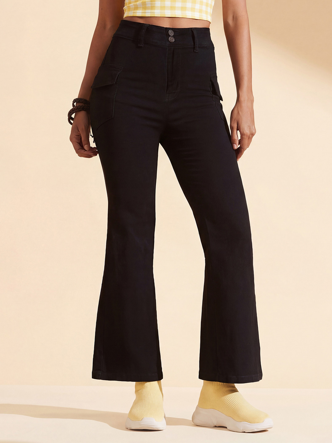 The Roadster Lifestyle Co. Women Light Fade Clean Look Bootcut Jeans