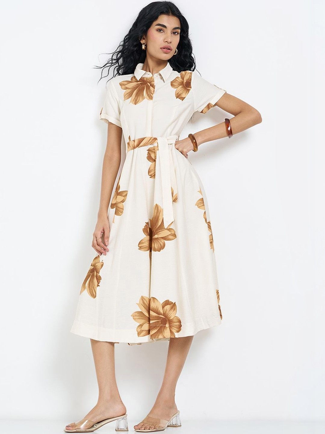 Honey by Pantaloons Print Short Dress