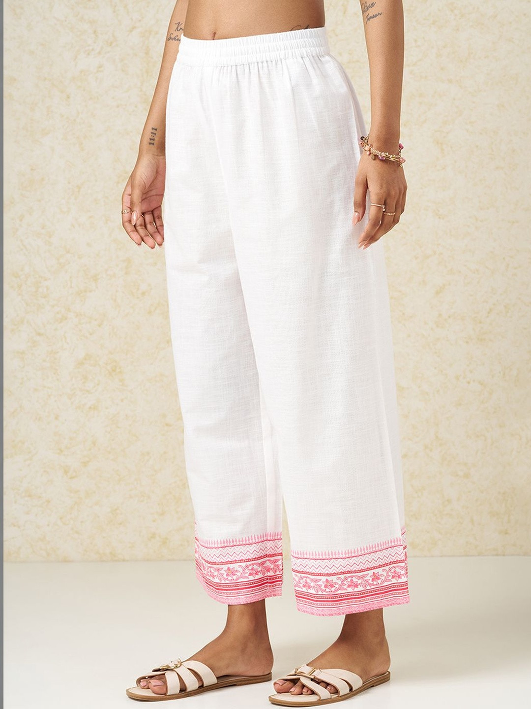 RANGMANCH BY PANTALOONS Women Printed Flared Trousers