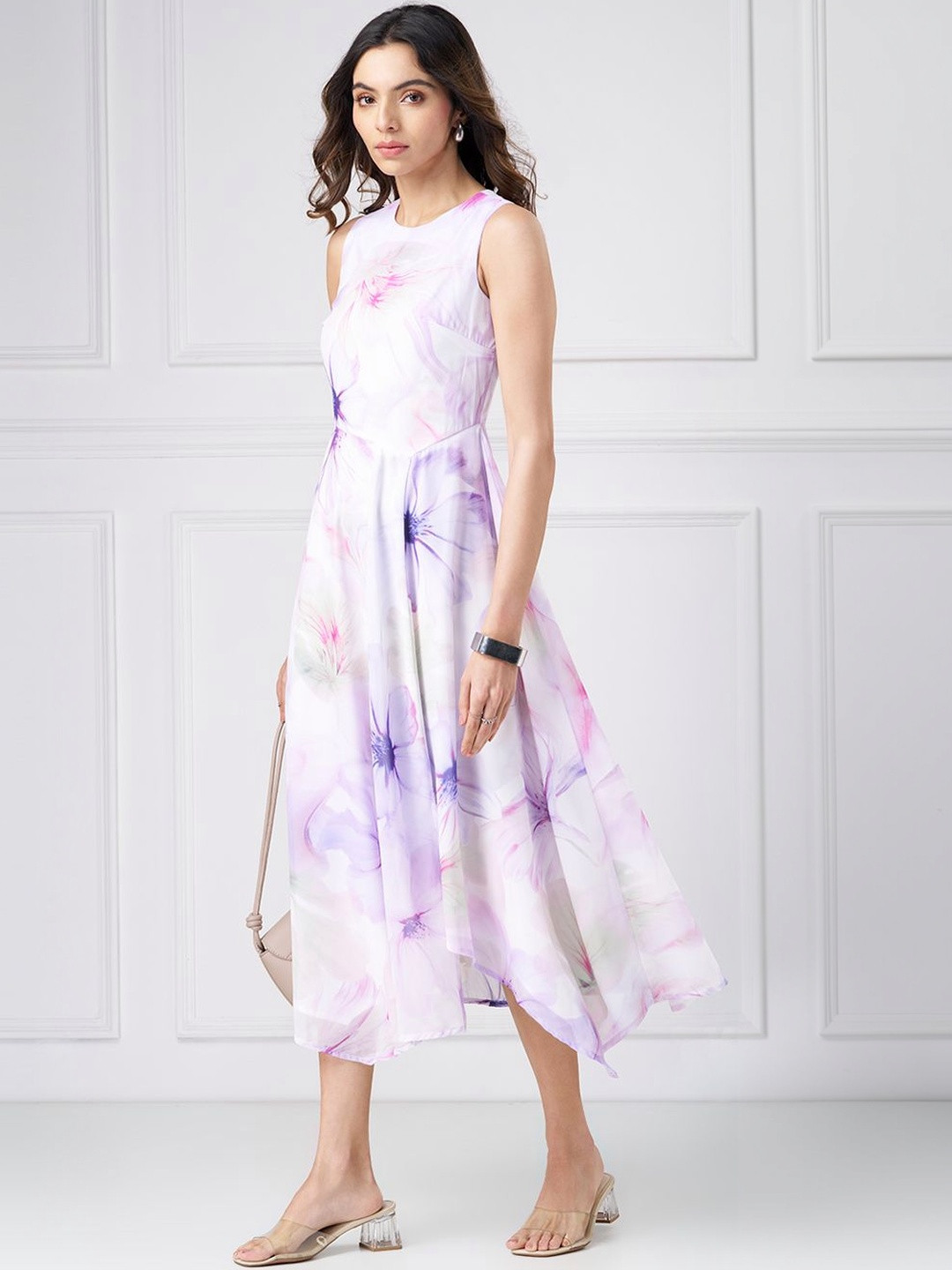Annabelle by Pantaloons Print Sleeveless Dress