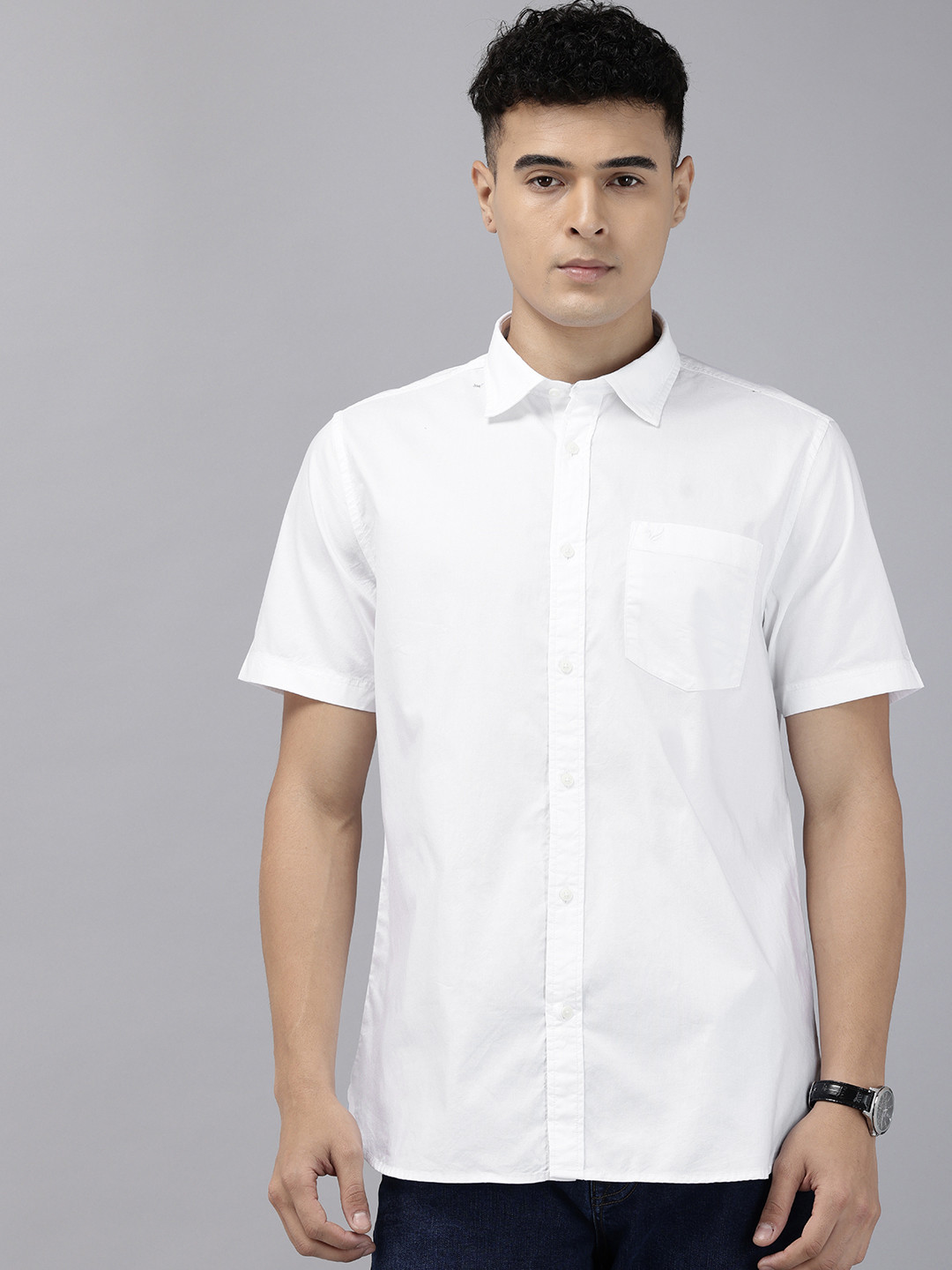 Blackberrys Slim Fit Pure Cotton Casual Shirt