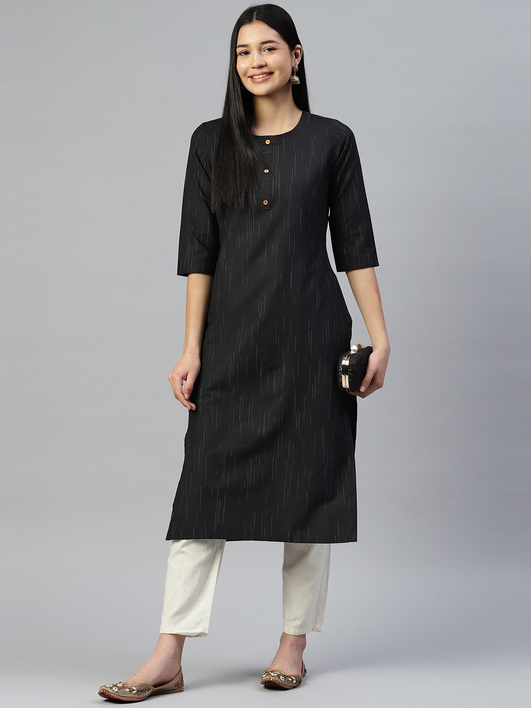 NAVYAAZRI Women Summer Sheers Kurta