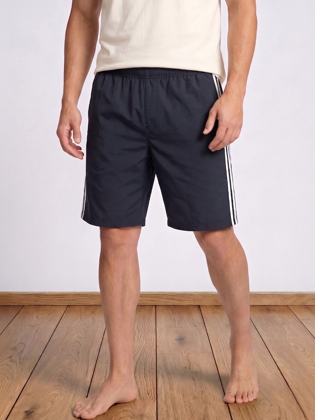 TEDWOODS Men Striped Training or Gym Sports Shorts with Technology