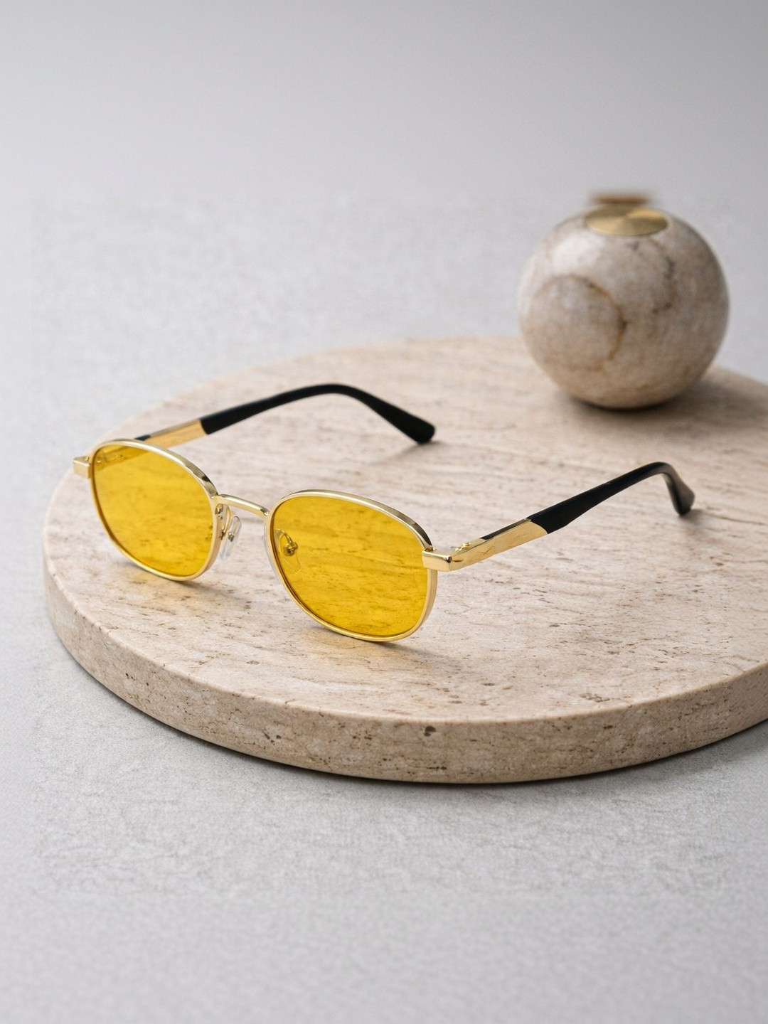 HIPE Men Yellow Lens & Black Other Sunglasses with