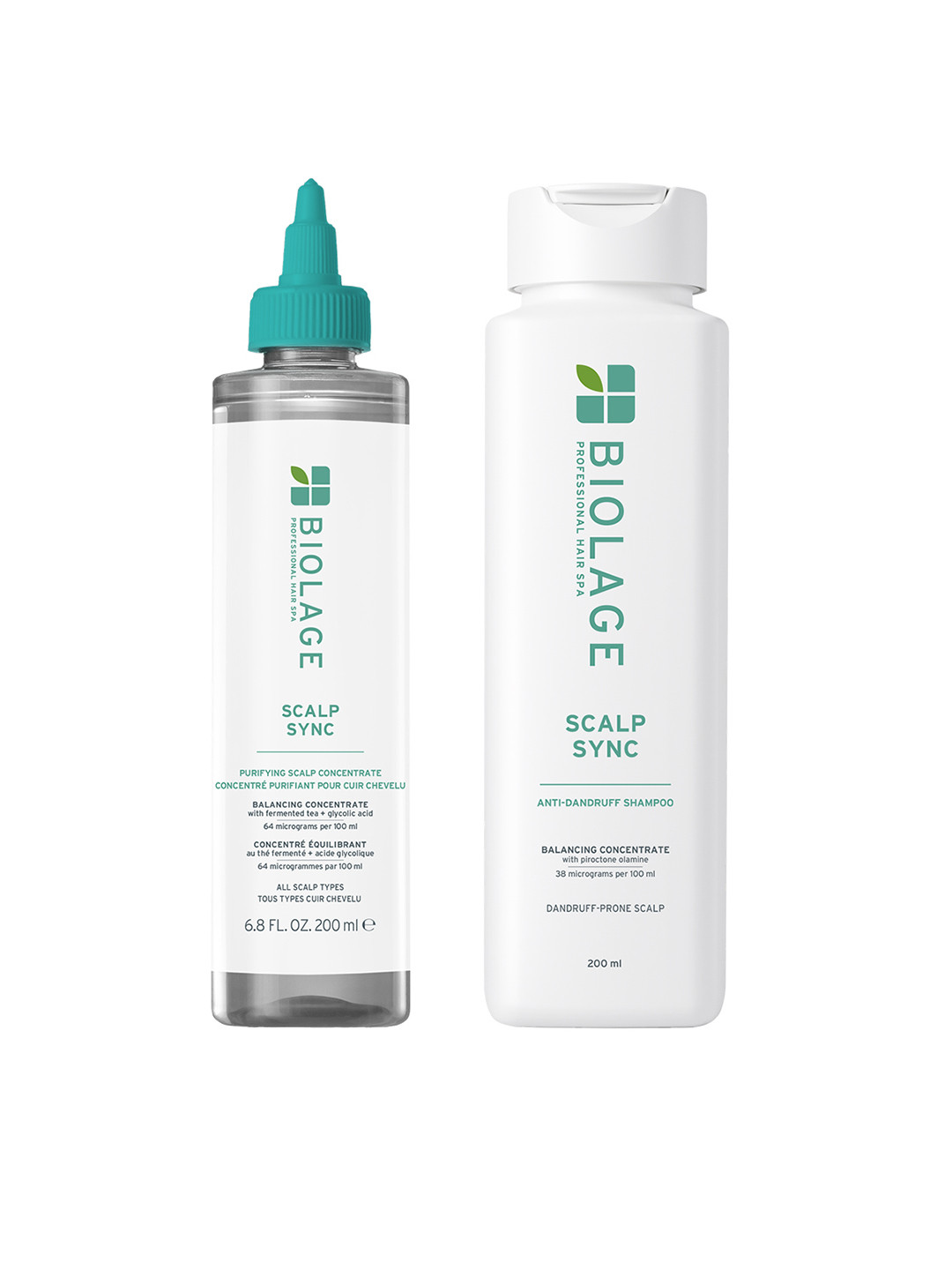 Biolage Scalp Sync Hair Care Duo - Anti-Dandruff Shampoo 200ml & Scalp Concentrate 200ml