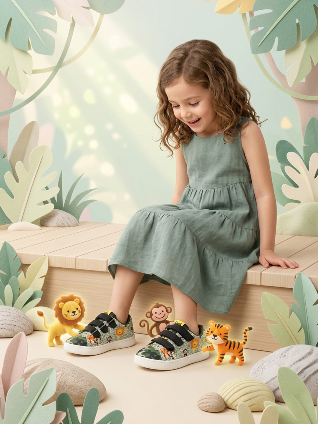 HOPUP Unisex Kids Printed Sneakers