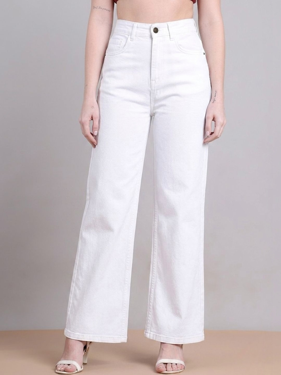 PUELLA Women Straight Fit High-Rise Stretchable Jeans