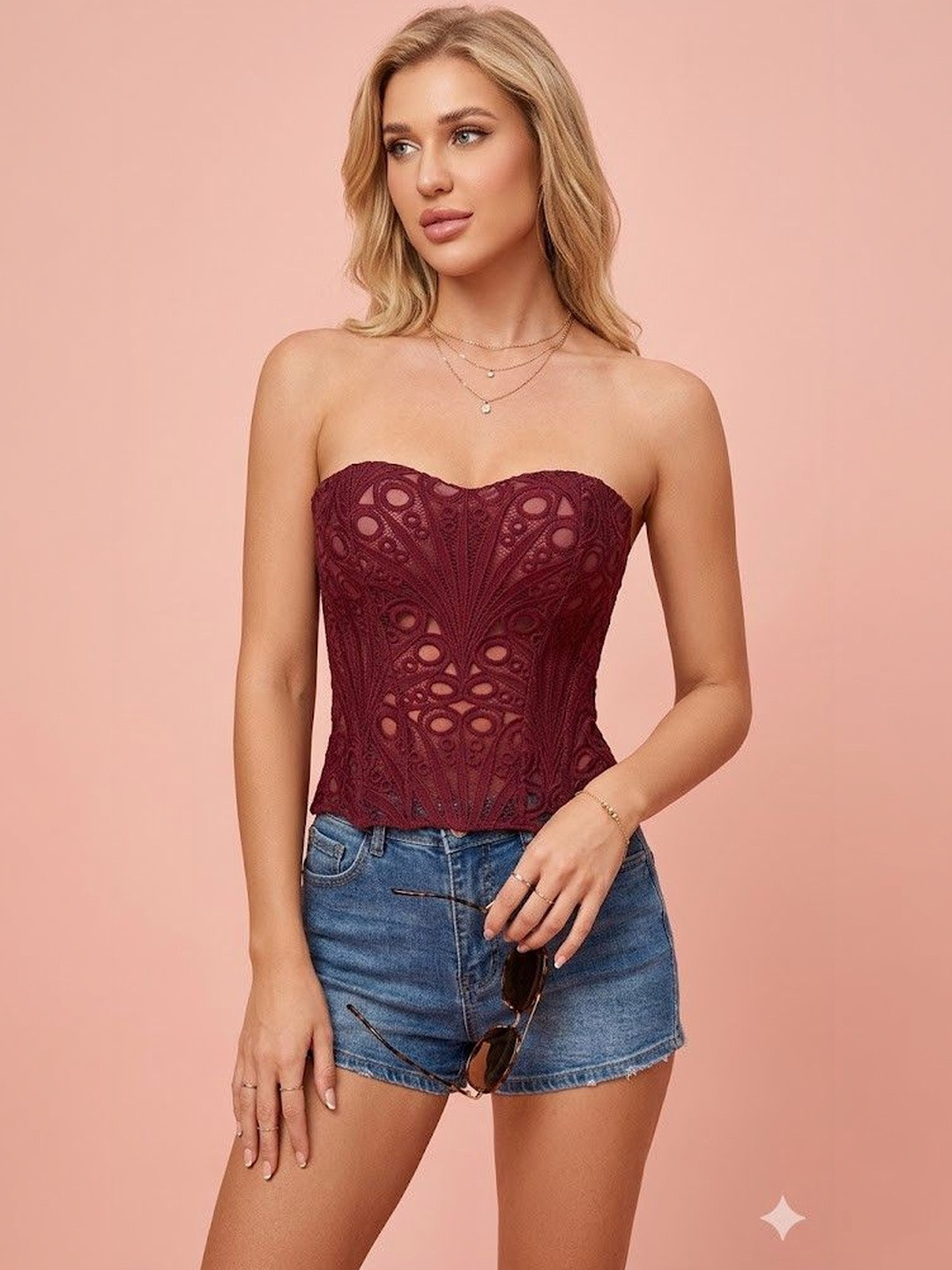 Bebe Embroidered Top