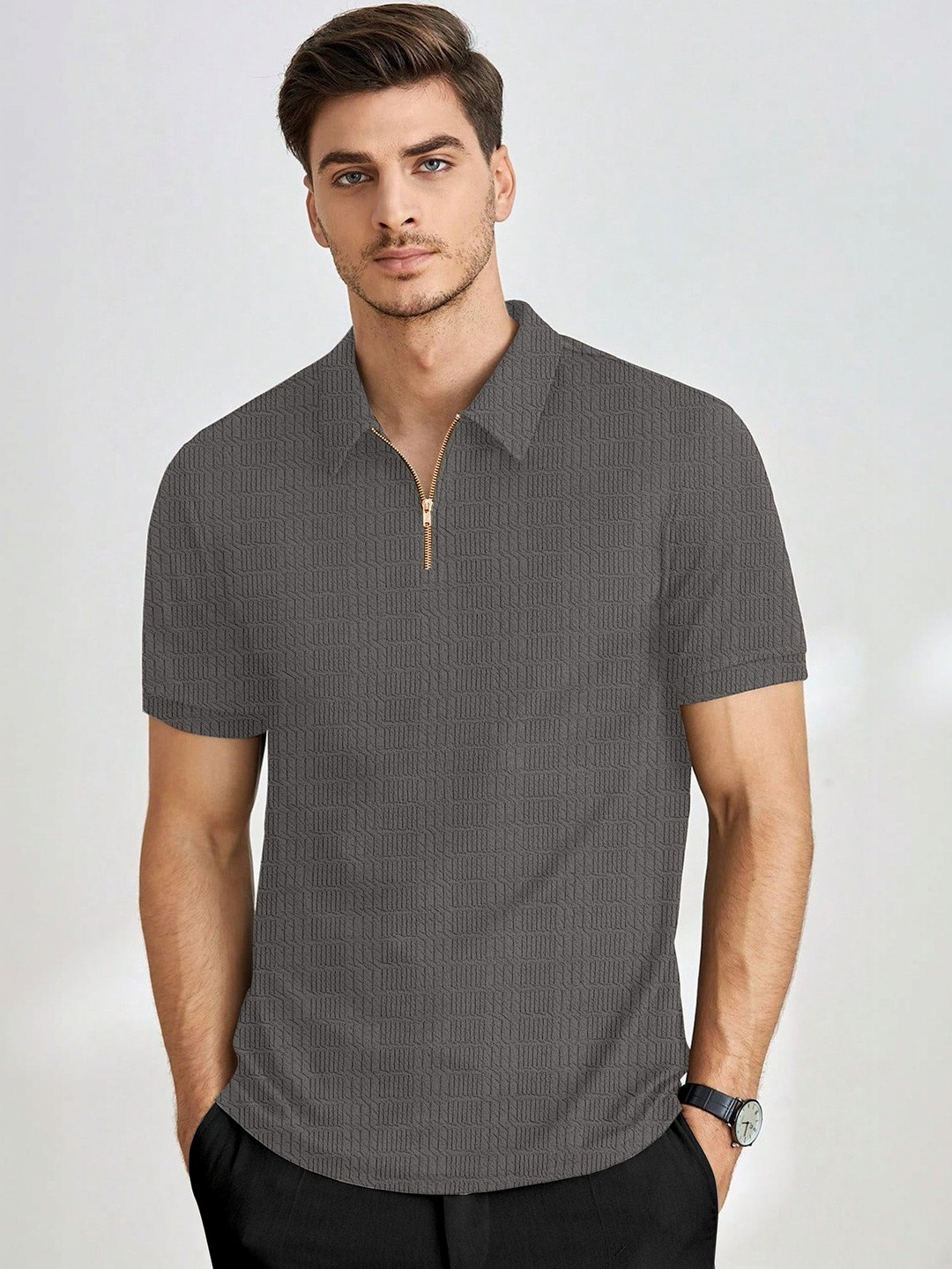 SZN Men Polo Collar T-shirt