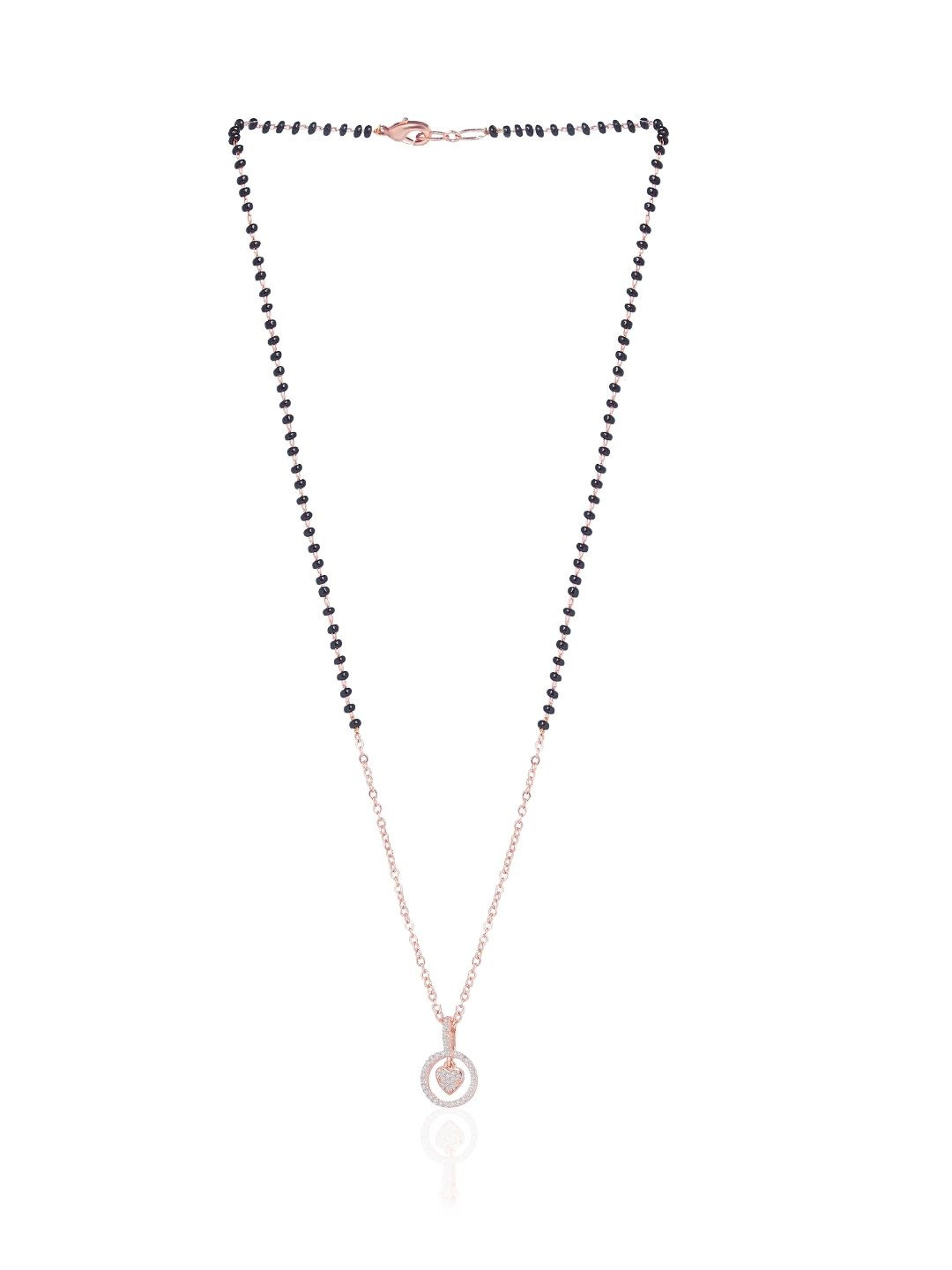 SWASHAA Rose Gold-Plated Mangalsutra