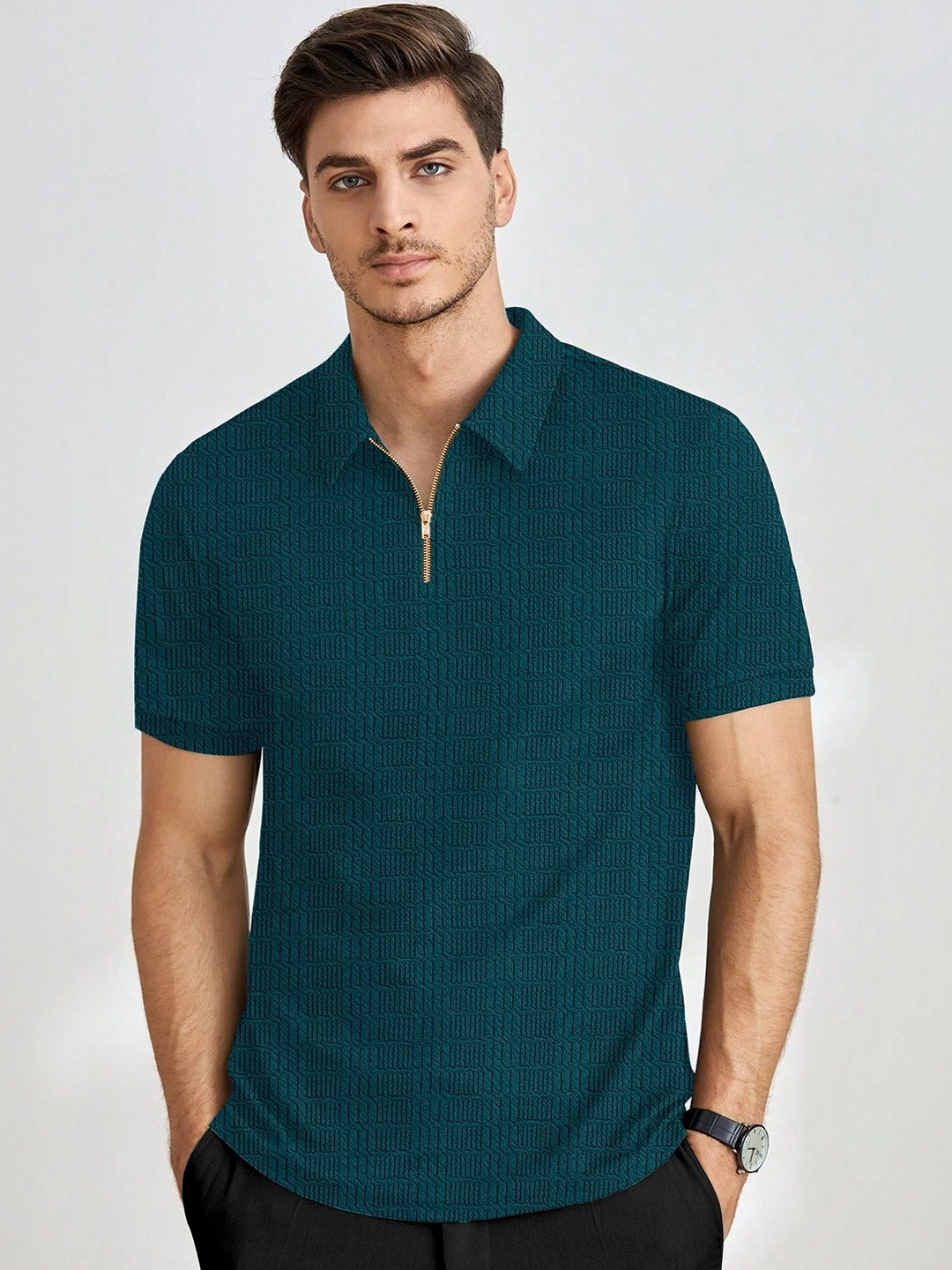 SZN Men Polo Collar T-shirt