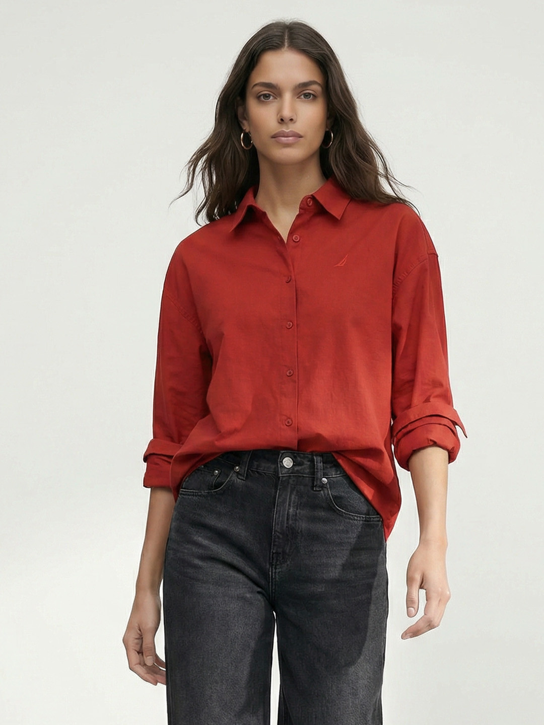 Nautica Relaxed Fit Pure Cotton Casual Shirt
