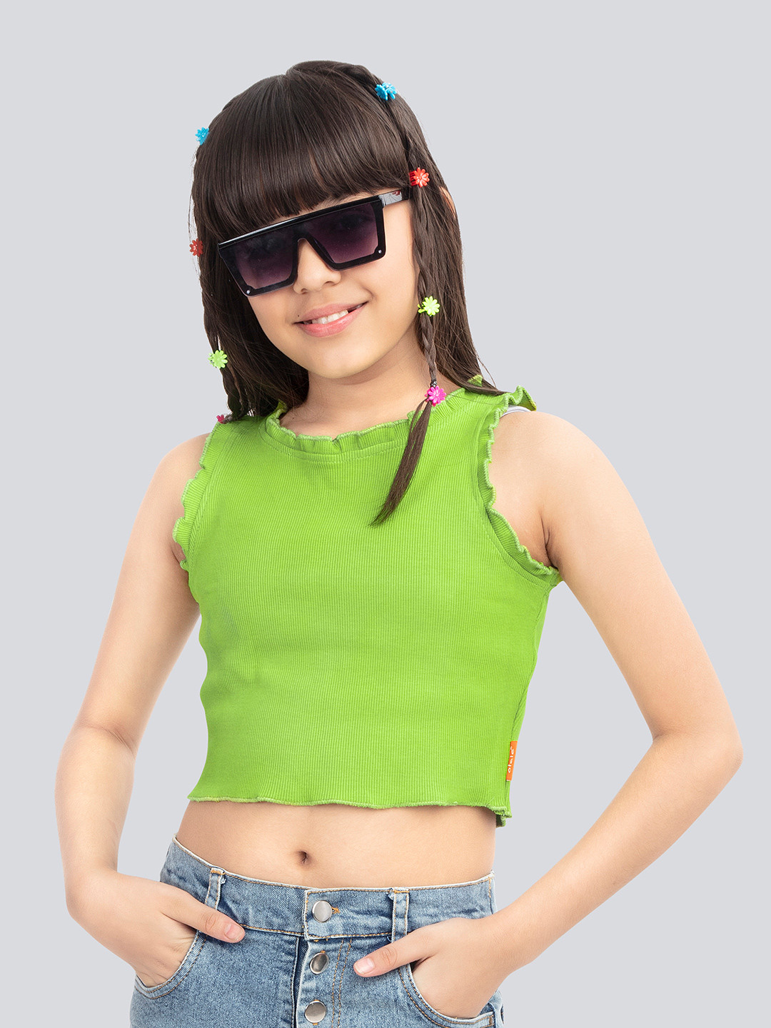 Olele Girls Cotton Blend Tops