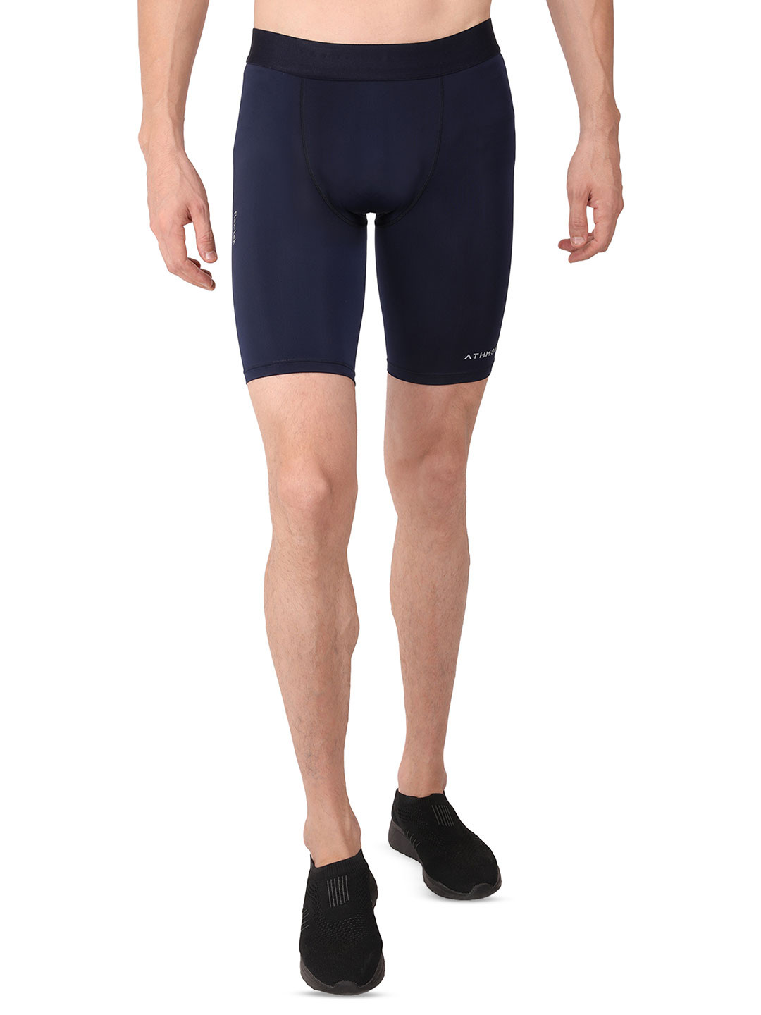 Athmonk Men 4-Way Lycra Compression Tight Skin Fit Non Padded Shorts