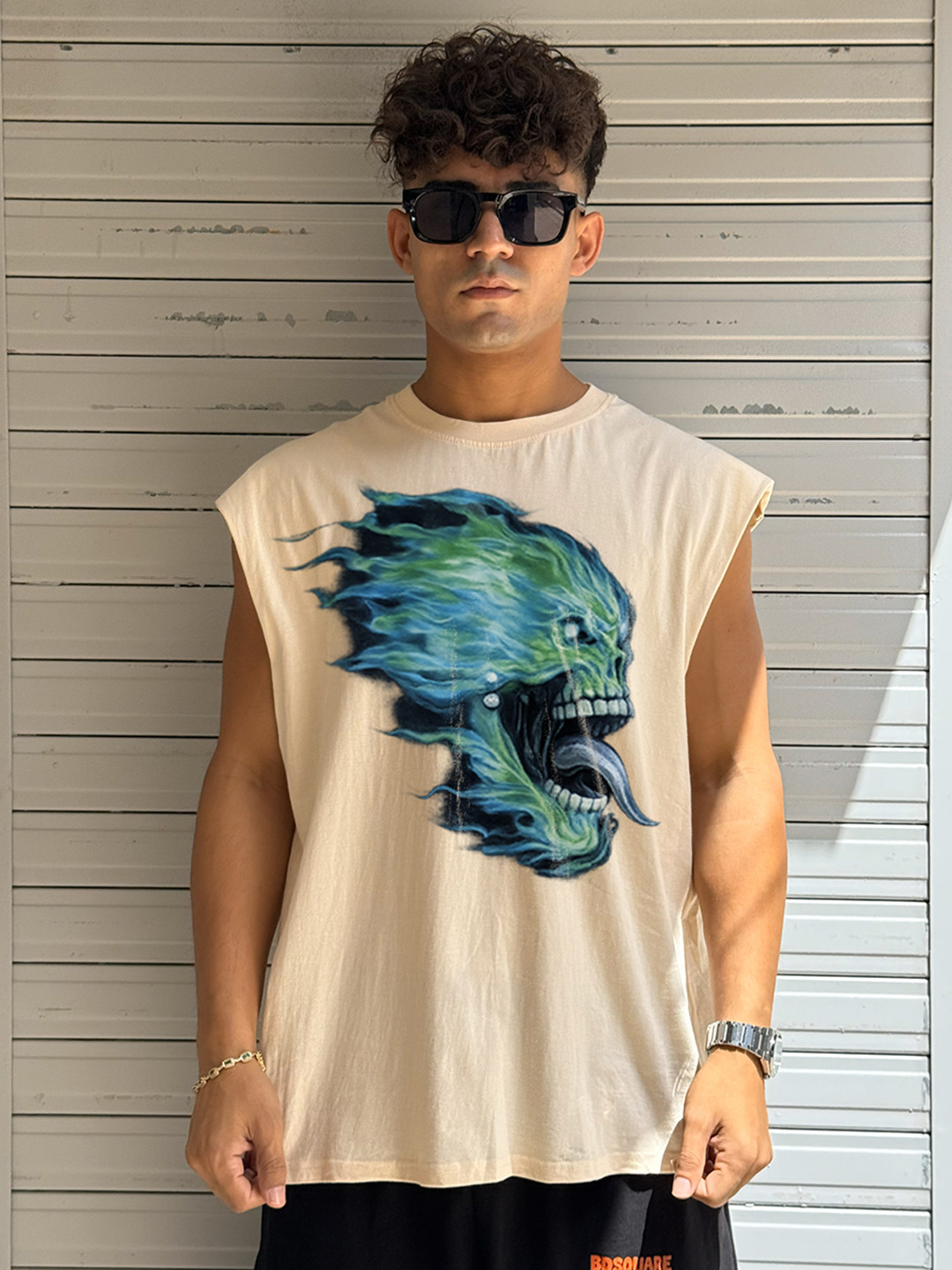 BDSQUARE Printed Cotton Tank