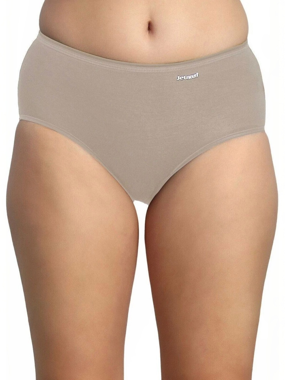 Jetaasi Women Pack of 2 Assorted Cotton Blend Basic Briefs