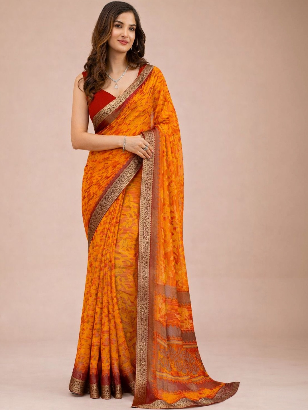 Mitera Brasso Fusion Saree