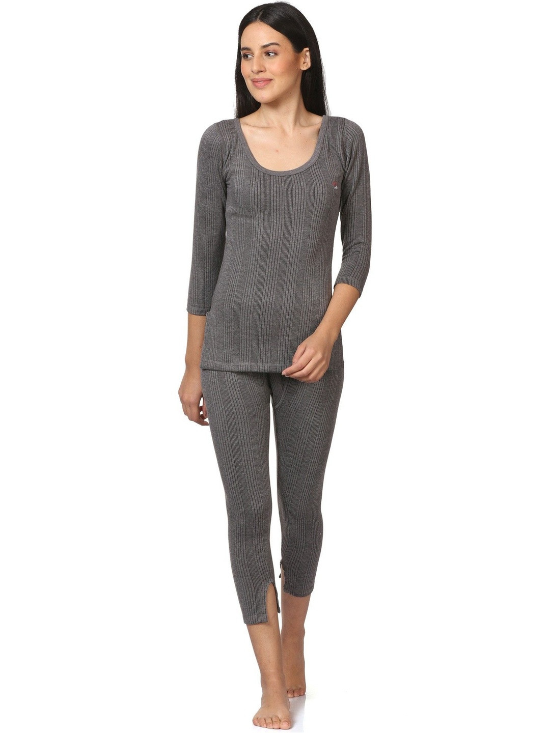 ALFA Women Cotton Round Neck Thermal Set