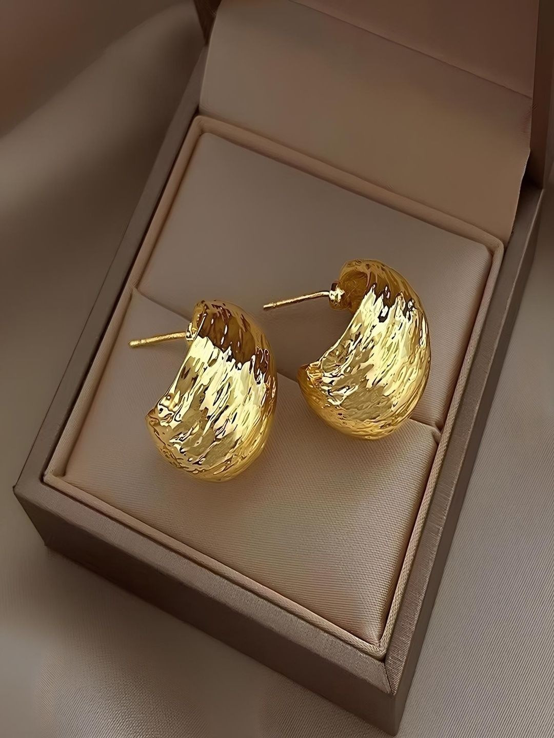 KARISHMA KREATIONS Contemporary Half Hoop Earrings