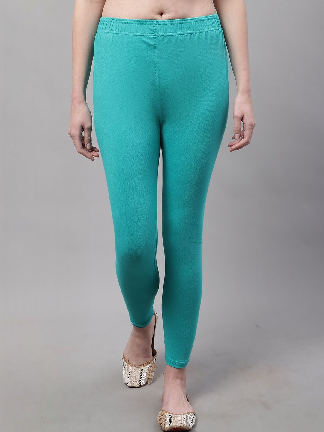 KALINI Women Cotton Solid Ankle Length Leggings