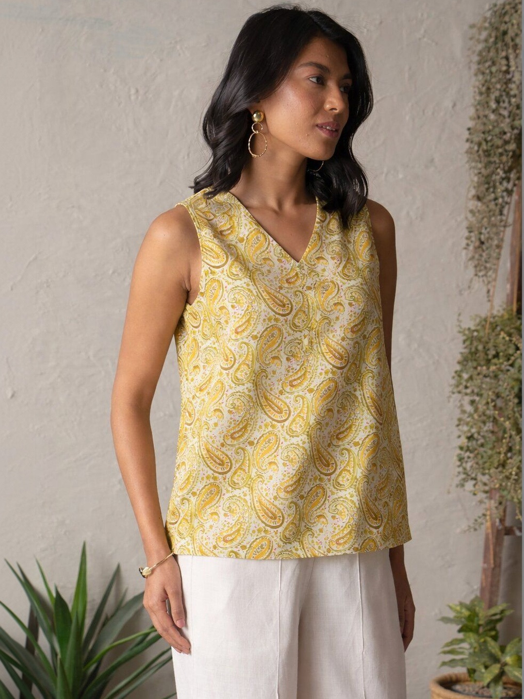 Canoopi Print Cotton Top