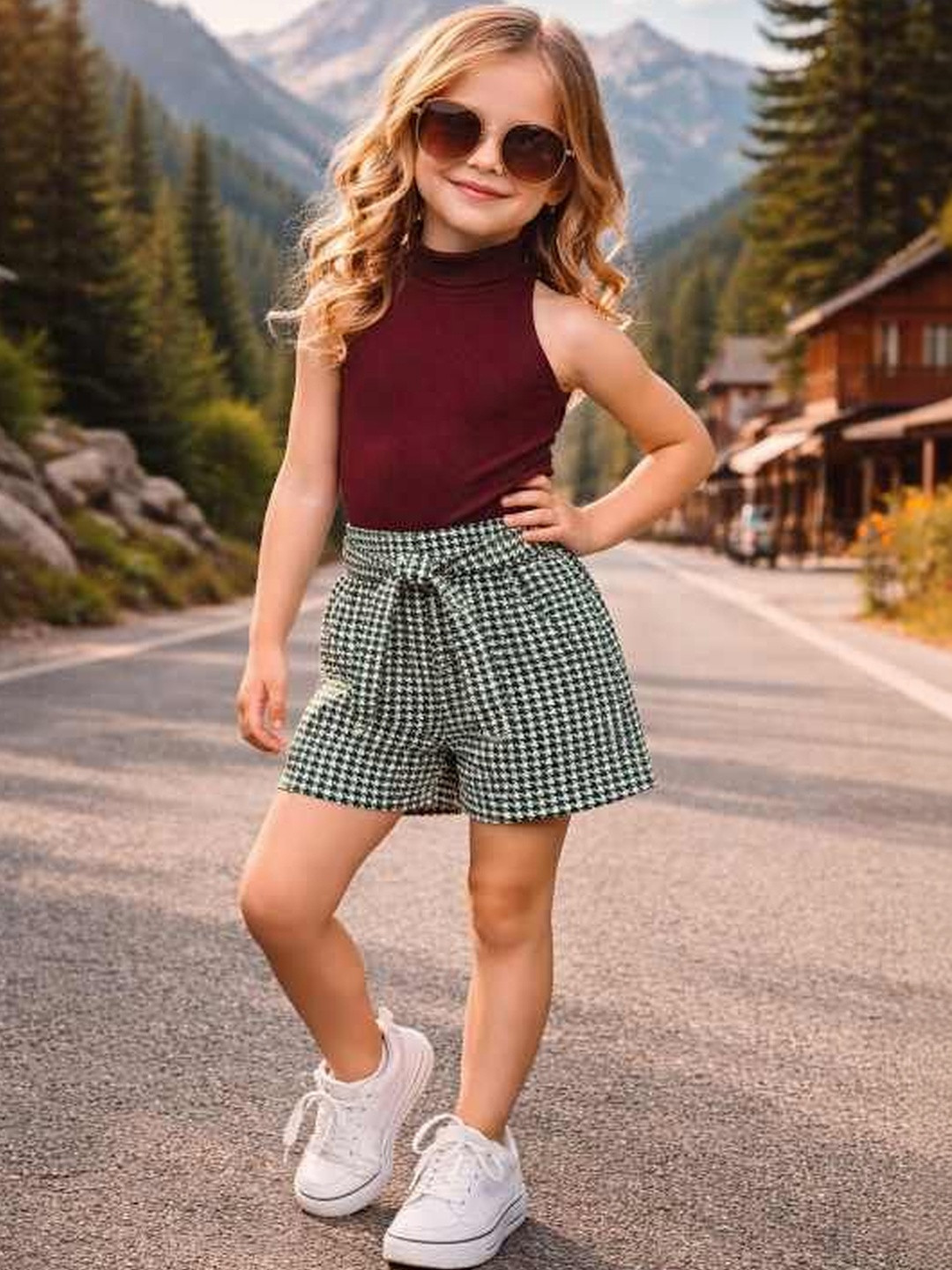 Ninas Girls Top with Shorts