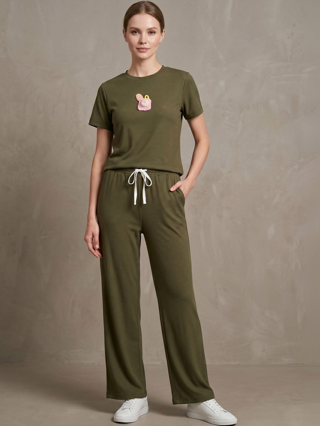 ETC X beebelle Self Design T-shirt with Trousers