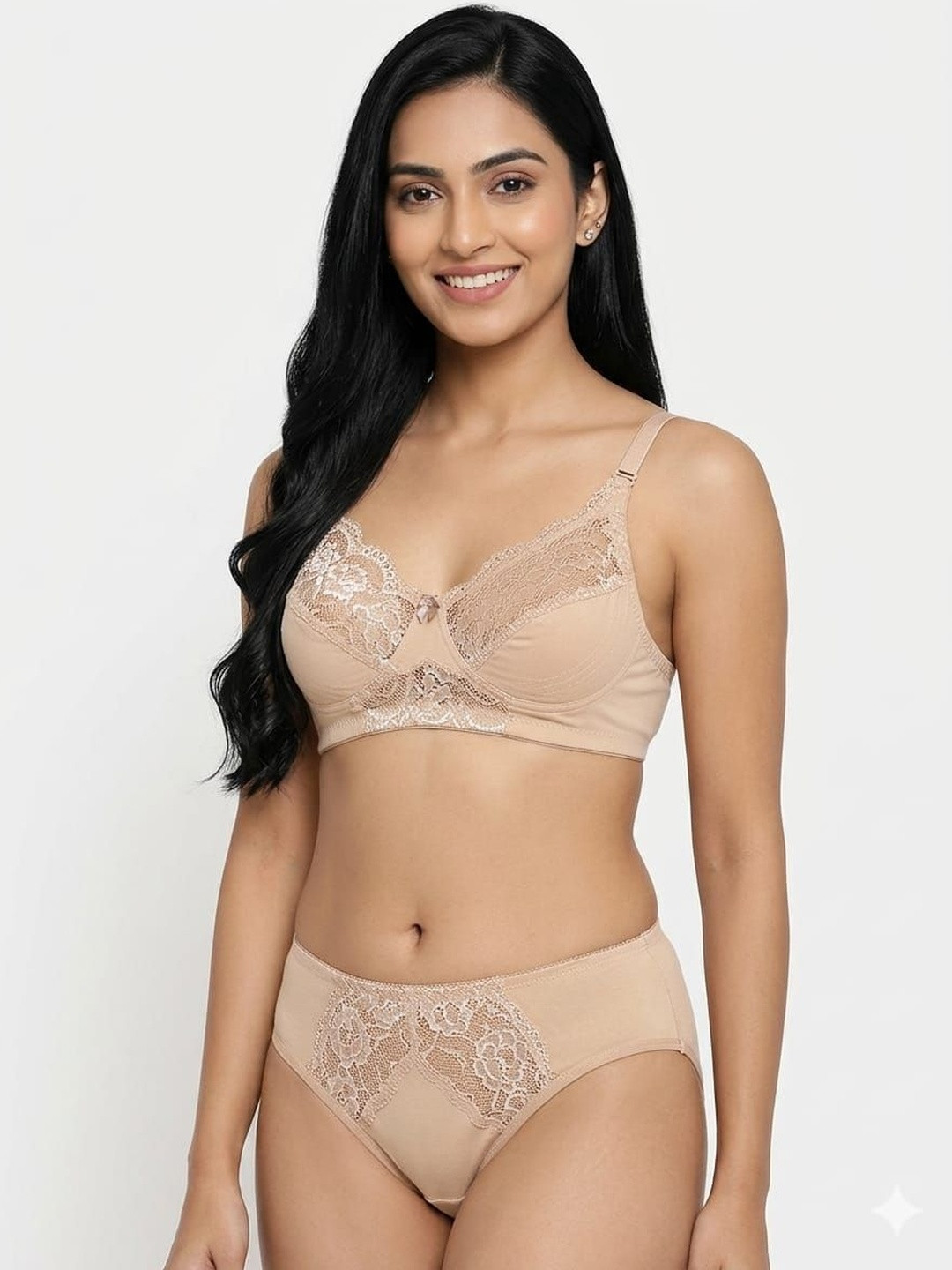 Lingerie bazzar Lace Non-Wired Mid-Rise Lingerie Set